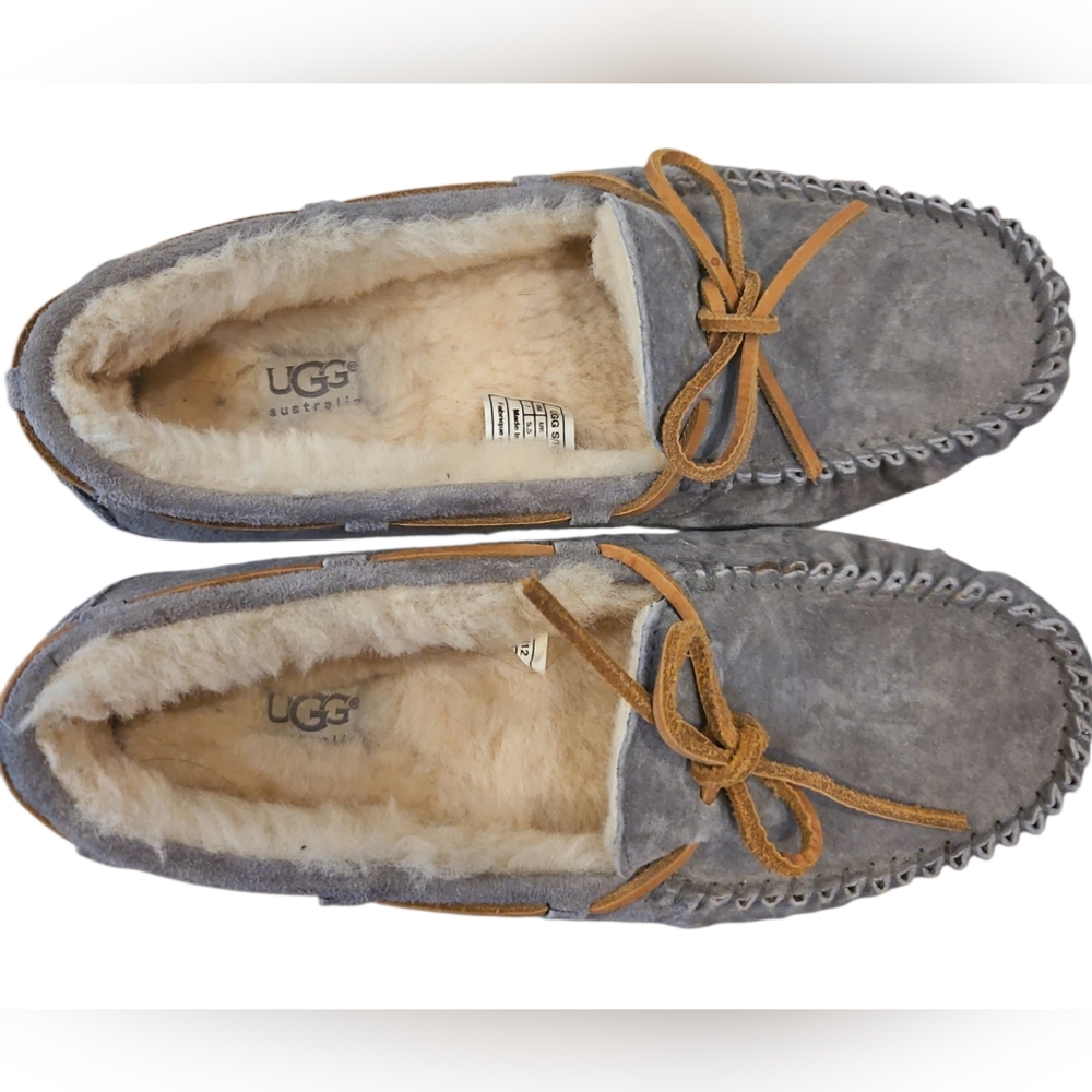 UGG Blue Moccasins with Cream Lining - Picture 7 of 10